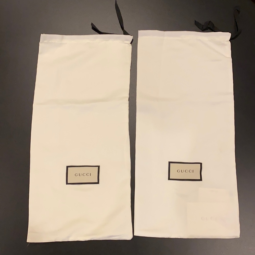 Gucci shoe dust bags